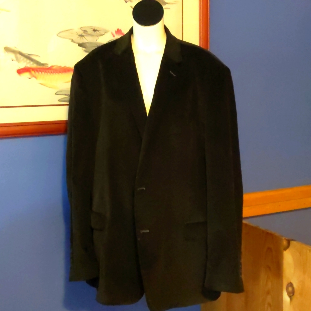 Saddlebred Men's Black Corduroy Jacket 50L
